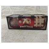 Set of 3 Wooden Puzzles. New