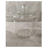 Vintage Clear Glass Counter Canister Cookie Jar