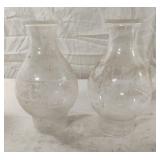 Vintage Home Sweet Home glass globes