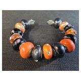 Trollbeads charm bracelet featuring various