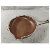 Handcrafted ceramic pottery pan