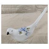 Vintage Fenton Milk Glass Hand Painted Bird.