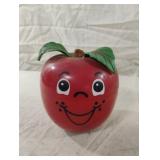 Vintage Fisher Price Happy Apple Short Stem Rolly