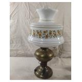 Vintage electric brass oil lamp