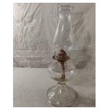 Vintage glass oil lamp