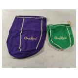 Crown Royal cloth bags