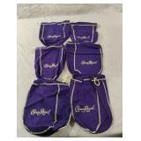 Crown Royal bags. 6 total