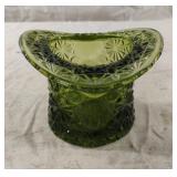 Vintage Fenton Olive Green Buttons & Daisies Top