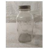 Vintage Atlas Mason glass jar