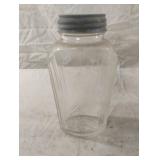 Vintage Hazel-Atlas "Skyscraper" style glass jar