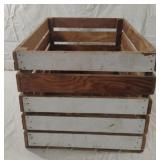 Vintage handmade wooden apple crate
