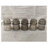 Vintage glass insulators