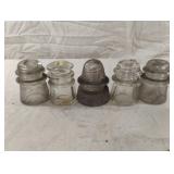 Vintage glass insulators