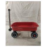 Vintage metal red wagon
