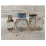 Vintage glass bottles