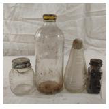 Vintage glass bottles