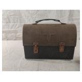 Vintage Thermos "V" model metal done top lunch