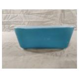 vintage Pyrex turquoise refrigerator dish 502-B