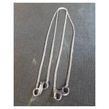 Lia Sophia necklace silvertone extender lobster