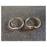 10 kt gold cross Baby ring, gold tone heart baby