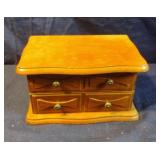 Vintage wooden jewelry box