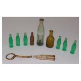 Vintage Miniature Coca Cola Coke & Pepsi Bottle