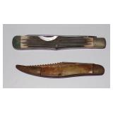 Lot of 2 Folding Pocket Knives - One Knife Marked