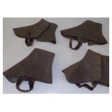 (2) Sets of Vintage Felt Spatterdashes Spatts - 1