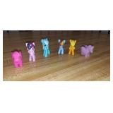 Lot of 6 Miniature My Little Pony Action Figures