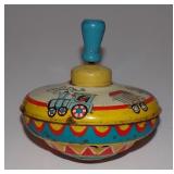 Vintage Tin Circus Spinning Top by Ohio Art USA -