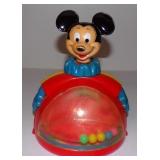 Vintage Mickey Mouse Spin Toy - Works