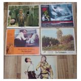 (5) Vintage Movie Lobby Cards Posters - The New
