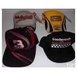(4) NASCAR Racing Hats - Dale Earnhardt,