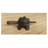 Vintage Carved Frog Guiro Percussion Wooden