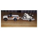 Toy Tonka Police Truck, Trailer & Motorcycle Set