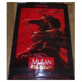 Vintage 1998 Mulan Walt Disney Double-sided Movie