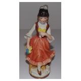 Vintage Colonial Lady in Dress Figurine