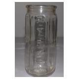 Vintage PYREX Embossed 8oz Glass Baby Bottle Wide
