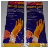 (2) New Latex Household Gloves - Size Small