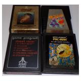 (4) Vintage Atari Video Game Program Cartridges -
