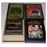(4) Vintage Atari Video Game Program Cartridges -