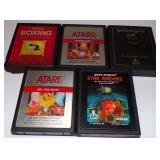 (5) Vintage Atari Video Game Program Cartridges -