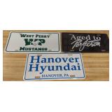 Lot of Advertising License Plates Car Auto Tags