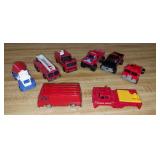 Lot of Toy Trucks and Rescue Vehicles