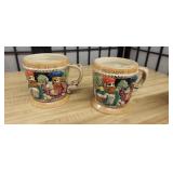 (2) Mustache Mugs Stein