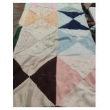 Vintage handmade quilt. Need repair 58 x 58