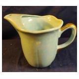 Ceramic lusterware swirl irredescent pitcher