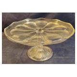 Vintage glass cake stand