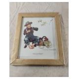 Norman Rockwell "Mysterious Malady" framed