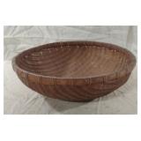Vintage woven round basket